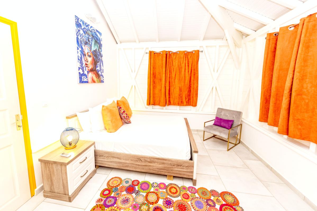 17.Location villa piscine Marie Galante Guadeloupe_Chambre 1